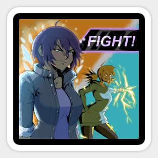 Anime fight Sticker